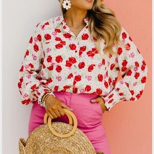 Fate.  The Alessandro Floral Shirt. Small. NWOT.